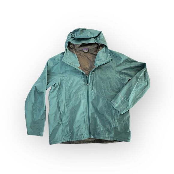 Patagonia Men’s XXL GORE-TEX Lightweight Rain Jacket Waterproof Shell Teal Tate - Picture 4 of 10